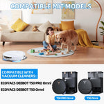 HASTHIP Replacement Parts for Ecovacs T50 PRO Omni Vacuum Cleaner with 9Pcs Kit | Includes Main Brush Side Brushes Filters Mop Cloth and Dust Bags
