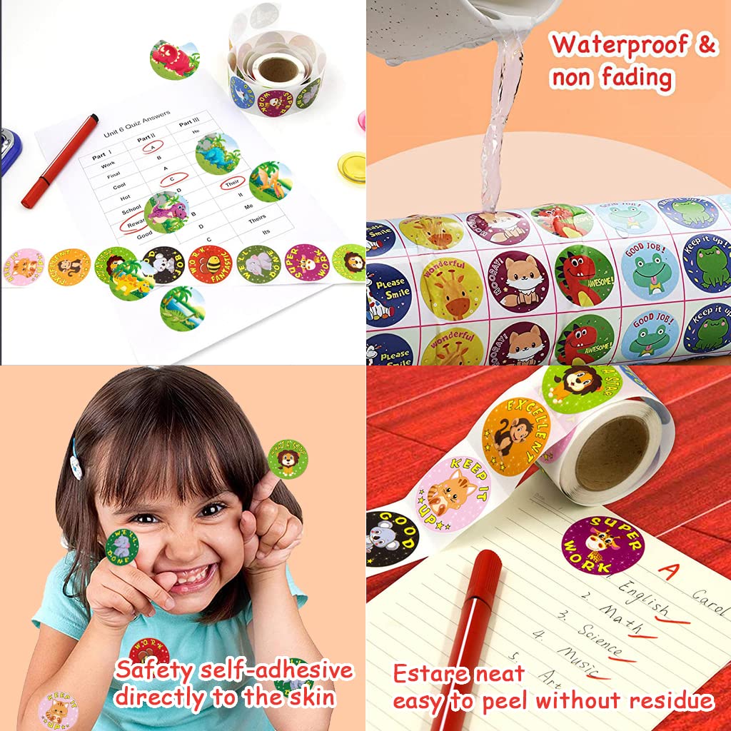 HASTHIP Labels for Kitchen Containers with Tamper Proof Seal | 300 Pcs Black Striped Stickers