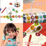 HASTHIP Labels for Kitchen Containers with Tamper Proof Seal | 300 Pcs Black Striped Stickers