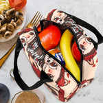 HASTHIP Lunch Bag for School and Office with Insulated Liner and Zipper | 23x13x20cm Portable Picnic Pouch