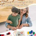 HASTHIP Montessori Wooden Lacing Toys for Fine Motor Development with 4 Boards and 10 Yarns | Educational Sewing Kit for Kids Ages 2–7