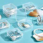 HASTHIP Jewelry Organizer Box Set of 15Pcs for Earrings and Rings with 14 Mini Containers | Transparent Plastic Storage for DIY Crafts