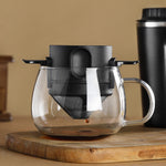 HASTHIP Filter Coffee Maker for Pour Over with Double Mesh Design | 2PCS Stainless Steel Dripper