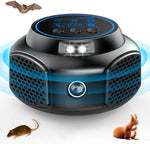 HASTHIP Ultrasonic Mouse Repellent for Indoor Pest Control with 4 Modes and LCD Display | Safe Silent Operation for Home and Garage