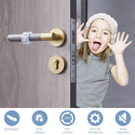 HASTHIP Door Knob Wall Protector for Bedrooms and Bathrooms 6 pcs with 18 mm Opening | Transparent PVC Buffers Prevent Handle Impact