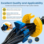 HASTHIP® Cable Comb Tool for Organized Cable Management of Ethernet, Audio, Data & Networking Wires up to 1/4 Inch, Universal Cabling Cable Management Tool Organizer for Home, Office & Data Centers