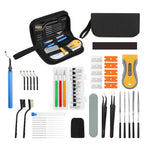 HASTHIP® Kit de Herramientas para Impresora 3D 58PCS, Accesorios de Limpieza y Mantenimiento con Espátulas, Pinzas, Alicates, Cepillos, Limas y Herramientas para Boquillas, Compatible con Impresora