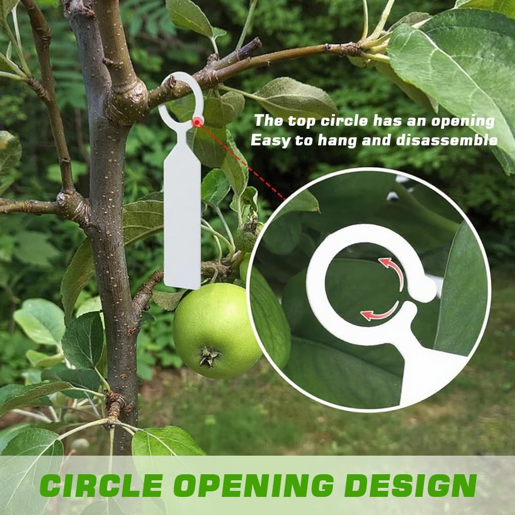 HASTHIP Plant Labels for Garden Organization with Open Loops 100 Count 2.4x11 cm PVC Tags
