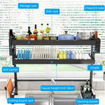 HASTHIP® 95cm Double-Layer Over-Sink Kitchen Rack
