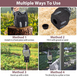 HASTHIP® Bird Repellent Devices Outdoor - Bird Scare Devices - Bird Deterrents for Outside - 360 Degree Rotating Head - Owl Decoys to Scare Birds - Squirrel&Pigeon Deterrent - Suitable for Garden&Yard