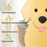 HASTHIP Dog Planter for Indoor and Outdoor Decoration with DIY Assembly | 24.5x13.5x18.5 cm PVC Golden Retriever Pot