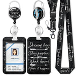 HASTHIP Retractable Badge Holder for ID Cards and Keys with 23 in Reel featuring Quick Carabiner Clip