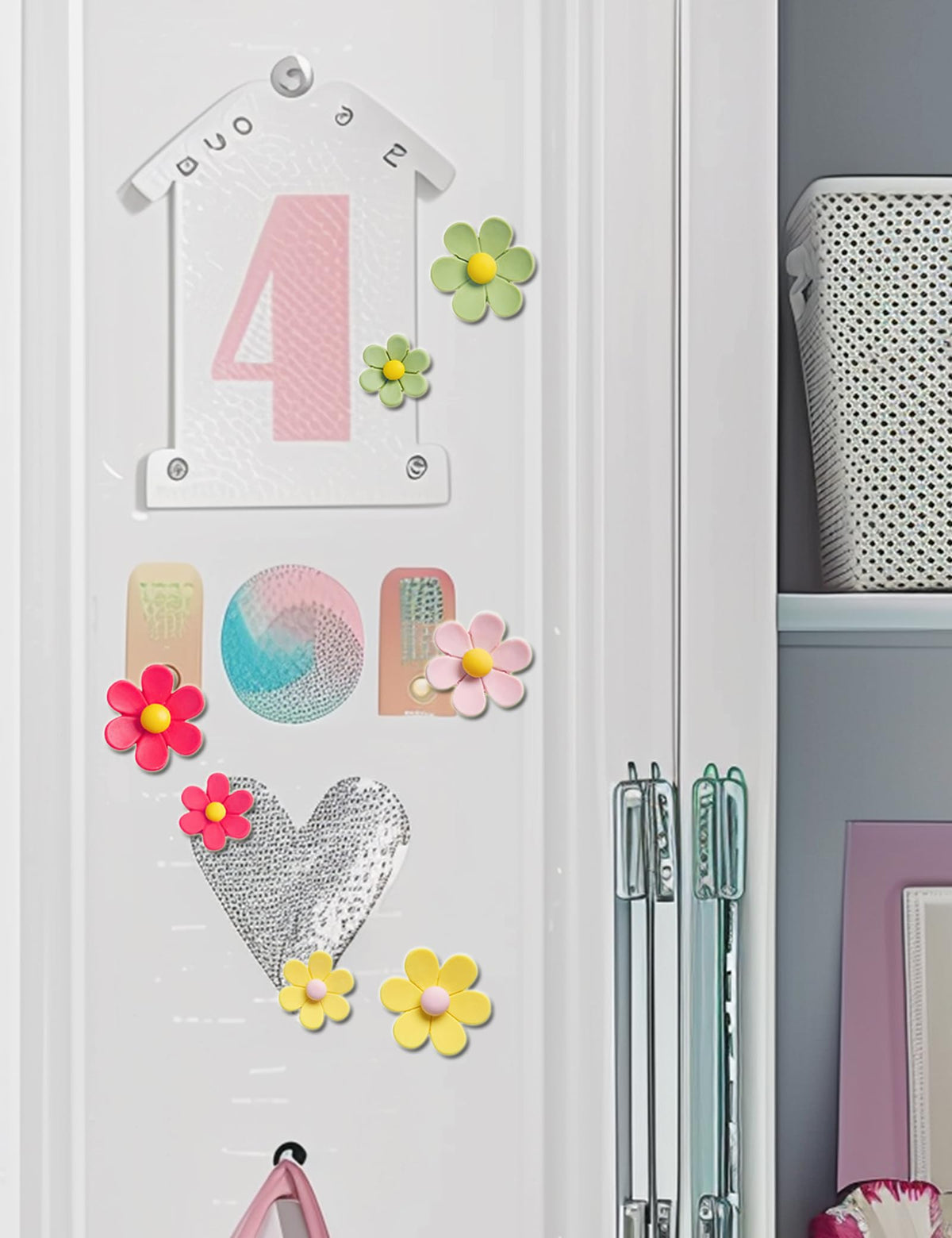 HASTHIP Refrigerator Magnets for Kitchen and Office featuring Strong Hold 15PCS | Colorful Resin Decorative Set