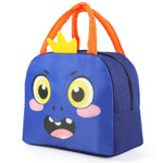 HASTHIP Lunch Bag for School and Picnic featuring Insulated Liner 21x12x18cm Blue | Zippered Closure
