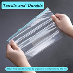 HASTHIP Storage Bags for Food and Travel with Leakproof Stand Up Design | 30 pcs BPA Free Reusable Ziplock Set