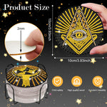 HASTHIP Diamond Painting Coasters Kit for Beginners with Holder and Anti Slip Design | 10Pcs DIY Art Set