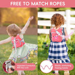 HASTHIP® Toddler Harness Leash+ Anti Lost Wrist Link, Cute Dinosaur Kids Harness with Leash, Foldable Child Leash Baby Walking Wristband Assistant Strap Belt for Parent Boys