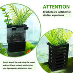 HASTHIP Aquarium Plant Holder for Fish Tanks featuring Hooks and Vent Design | 6PCS Plastic Set
