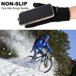HASTHIP® Winter Riding Gloves for Men, Thermal Plush Lined Windproof Sport Gloves with Anti-Slip Grip, Touchscreen Compatibility & Anti-Loss Clasp for Cycling, Driving & Outdoor Activities, XL