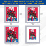 HASTHIP Kids Artwork Frame for Paintings with Front Opening 8.3x11.8 in | Black Display
