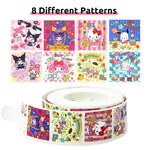 HASTHIP Kuromi & Sanrio Stickers for Journaling and DIY Crafts featuring 500pcs 8 Designs | Cute Decals for Kids Teens and Adults