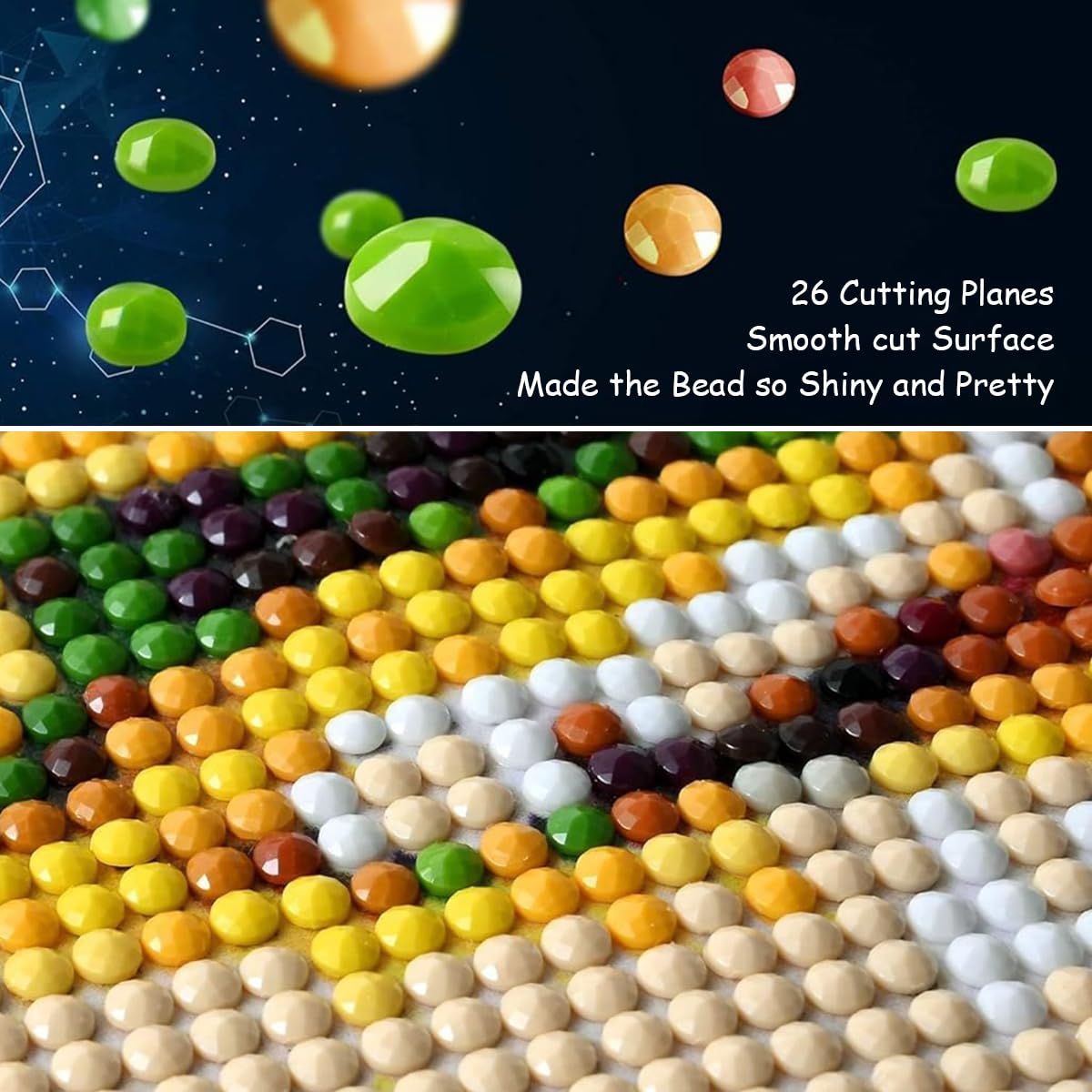 HASTHIP 5D Diamond Painting Kit for DIY Crafts with Starry Night 30x40cm and Butterfly Art Set