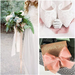 HASTHIP Chiffon Ribbons Set for Gift Wrapping & Wedding Decor featuring Fringe Fabric 1.5 x 7Yd