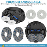 HASTHIP Replacement Accessories for Ecovacs Deebot N30 Pro Omni with 11 Pcs Kit | 3 Side Brushes 4 Mop Pads 2 Dust Bags 2 Filters