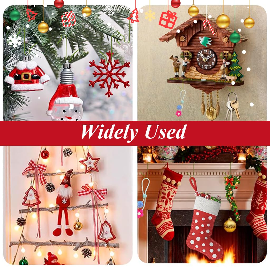 HASTHIP S Hooks for Christmas Tree Decoration featuring 1.57 in Metal Design and 100 Pcs Green Set
