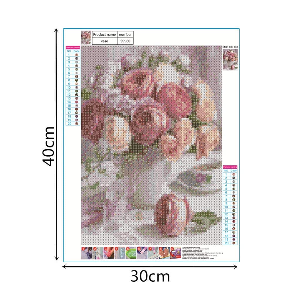 HASTHIP 5D Full Drill Unicorn Diamond Painting Kit 30x40cm with Sparkling Rhinestones | DIY Art for Home Décor