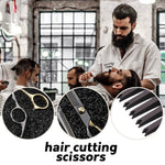 MAYCREATE® Hair Cutting Scissors for Men Stainless Steel Professional Salon Barber Hair Dressing Scissors Barber Kit Scissors for Hair cutting Kit Haircut Dressers Scissor