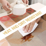 HASTHIP Dining Table Placemats 6pcs 17.7x11.8cm for Dining Protection with Embossed PVC Design | Waterproof and Heat Resistant