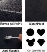 HASTHIP Leather Repair Patch for Couches and Car Seats featuring Self Adhesive 17.7×79 in Black PU Vinyl | Waterproof and Cuttable Design