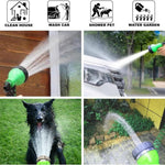 50ft/15m Garden Hose Pipe with 7 Function Sprayer Gun, Expandable EVA Lightweight Anti-Kink Flexible Water Hose with 3/8'' Quick Connector & Sprinkler for Home Garden Car Washing Pet Bathing