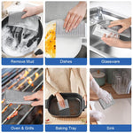 HASTHIP Wire Dish Cloth for Dishwashing 11.8 in Double Layer Metal Mesh | Pack of 20