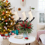 HASTHIP Christmas Pine Branches Set for DIY Decor featuring 35 Pine and 10 Berry Stems