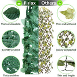 HASTHIP Artificial Grass Trellis for Garden and Balcony with UV Proof Faux Ivy 1×3 m | Green Privacy Fence Panel