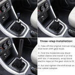 ZIBUYU® Car Gear Shift Knob, Universal Car Gear Shifter, 7" Gear Shift Handle Aluminum Alloy Shifting Lever Stick Shifter Knob Handle Fit Most Manual Automatic Vehicles with 8/10/12mm Adapters, Black