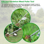 HASTHIP Gardening Weeder Tool for Multipurpose Use with 12.6 in Curved Hoe and Wooden Handle