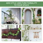 HASTHIP® Trellis for Ivy 90 Inches Hexagon Chain for Climbing Plants Modern Metal Wall Plants Climbing Trellis DIY Assembly Plant Climb Up Trellis Garden Climbing Plants Garden Wall Decorative Trellis