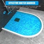 HASTHIP Water Stopper for Bathroom and Kitchen with 100cm TPE Splash Guard | Easy Glue Installation