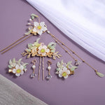 HASTHIP® 6 horquillas con borlas de flores de lirio