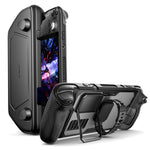 HASTHIP® JSAUX ModCase for Steam Deck, Modular Protective Case with Detachable Front Shell, PC0104 Face Cover, Adjustable Metal Kickstand, Carrying Strap, Valve Steam Deck Accessories – Basic Set,