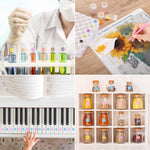 HASTHIP Diamond Painting Labels for Bead Classification featuring 447 Color Number Stickers