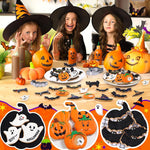 HASTHIP Halloween Cookie Cutters Set for Baking with 7pcs Stainless Steel Molds | Fun Shapes