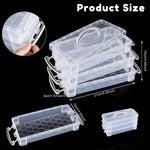 HASTHIP Pencil Box for School and Office with Stackable 3 Tier Design 8x3.8x1.4 in | Clear Silicone Organizer