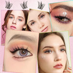 HASTHIP® 100PCS Lash Clusters Wispy Eyelash Clusters 11mm Cluster Eyelash Extensions Natural Volume Lash Extensions DIY Individual Lashes Cluster Extensions At Home