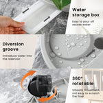 HASTHIP Plant Pot Stand for Indoor and Outdoor Use with 360° Rotatable Wheels 26cm | PP Resin 3 PCS Set