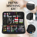 HASTHIP® 172Pcs Sewing Kit with Thread,Needle,Scissors Thimble Tape Measure & Threader Portable Travel Sewing Set for Home DIY Repairs Hand Kit for Beginners Compact Supplies Bag
