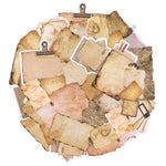 HASTHIP Vintage Scrapbook Materials for Journals with 90 pcs Aged Paper Stickers | Retro DIY Crafts